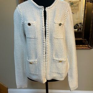 Lilly Pulitzer Coconut Metallic Knit Cardigan